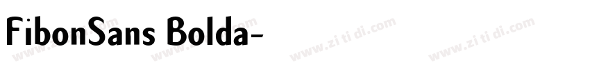 FibonSans Bolda字体转换